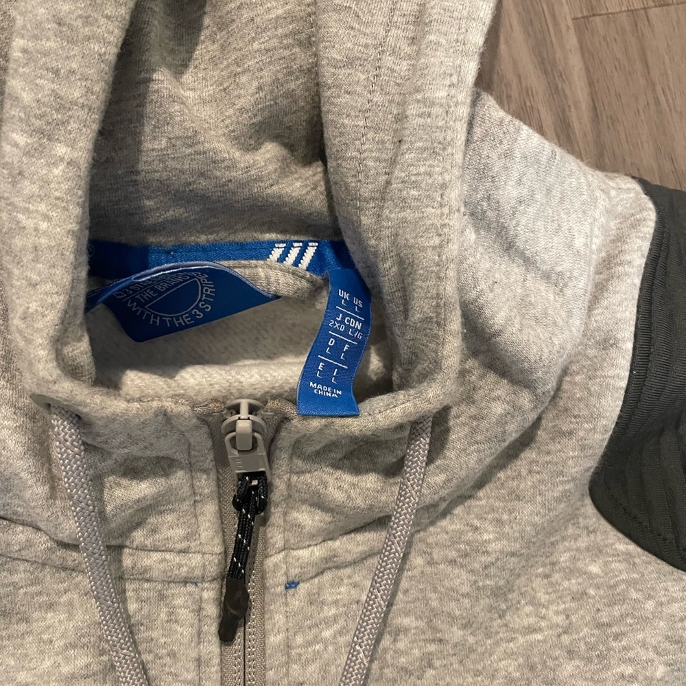 Men’s Vintage Adidas Original 2012 full sweatsuit — Gray w/3M — Size L/XL - Picture 5 of 7